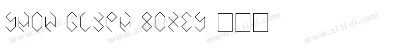 Show Glyph Boxes字体转换